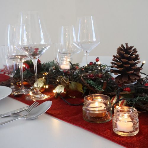 tarros de vidrio para Navidad