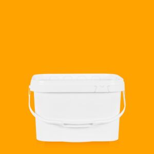 Cubo de plástico rectangular 8,5 litros