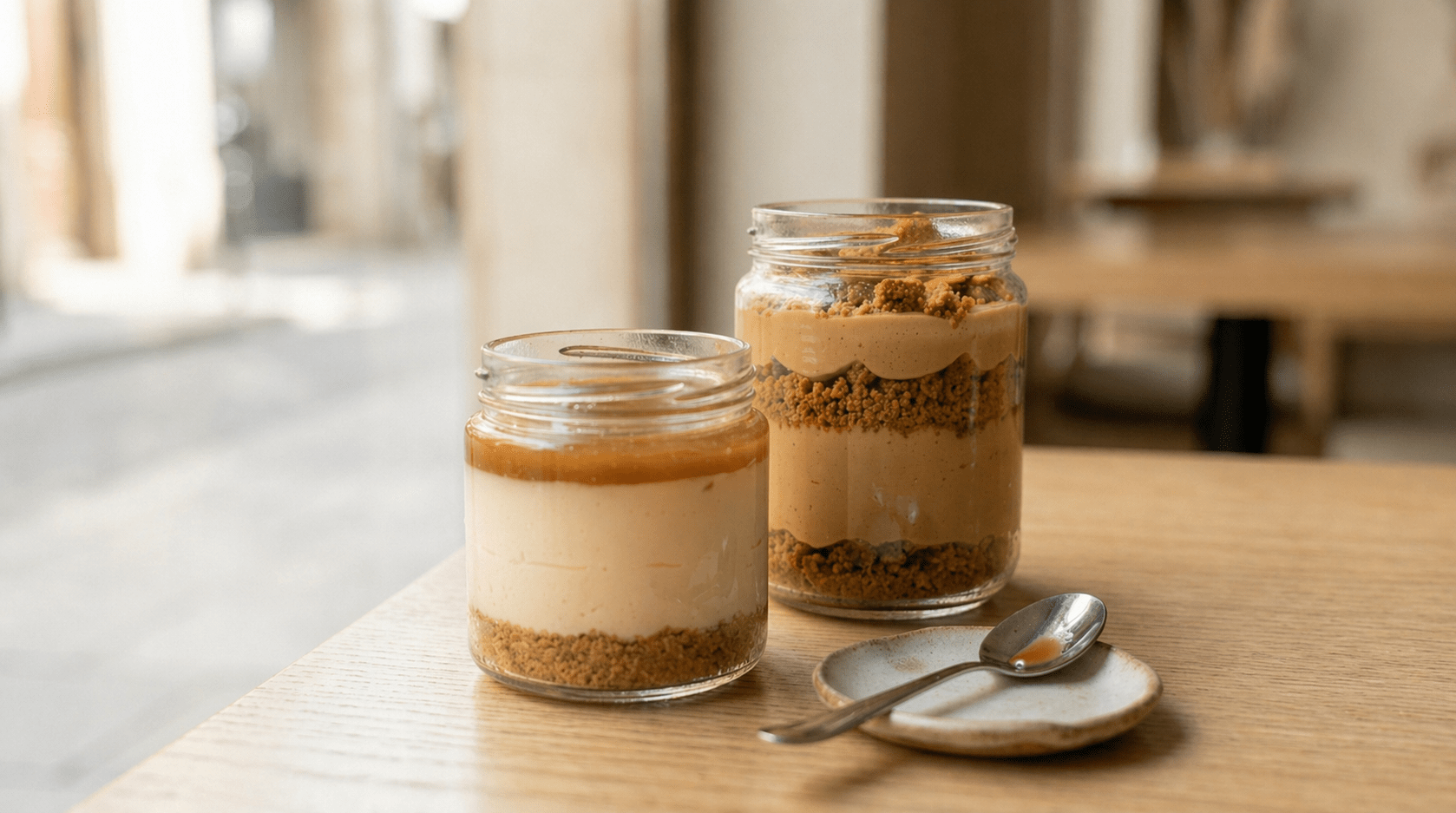 tarros de cristal para postres